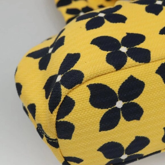 CHANEL Hand Bag Canvas Yellow CC - Picture 8 of 15